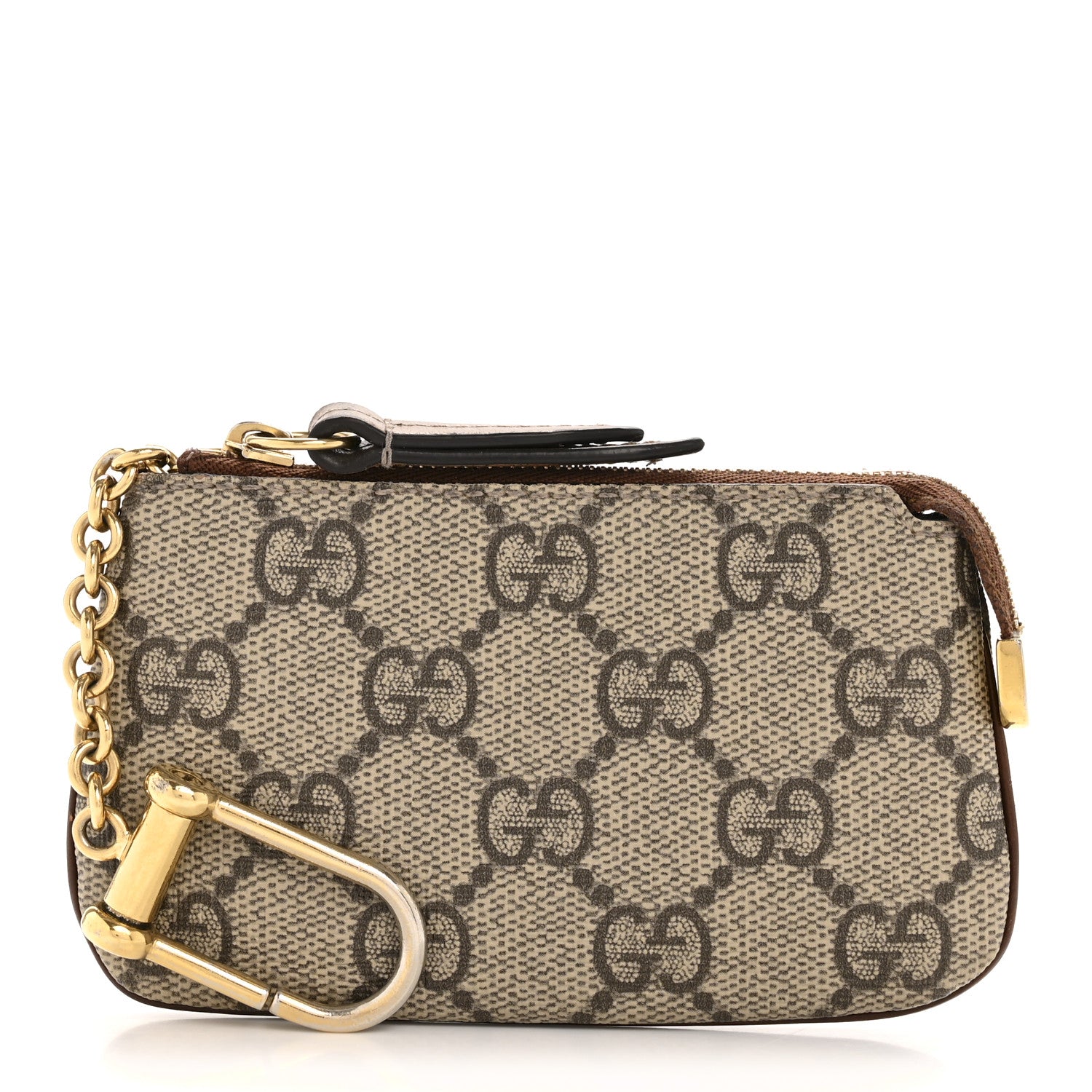 Gucci GG Supreme Monogram Key Case Brown 1 of 9