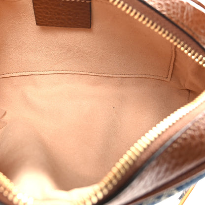 Gucci New Denim GG Monogram Dollar Calfskin Mini Ophidia Shoulder Bag Blue Tea Cuir Epilog 5 of 9