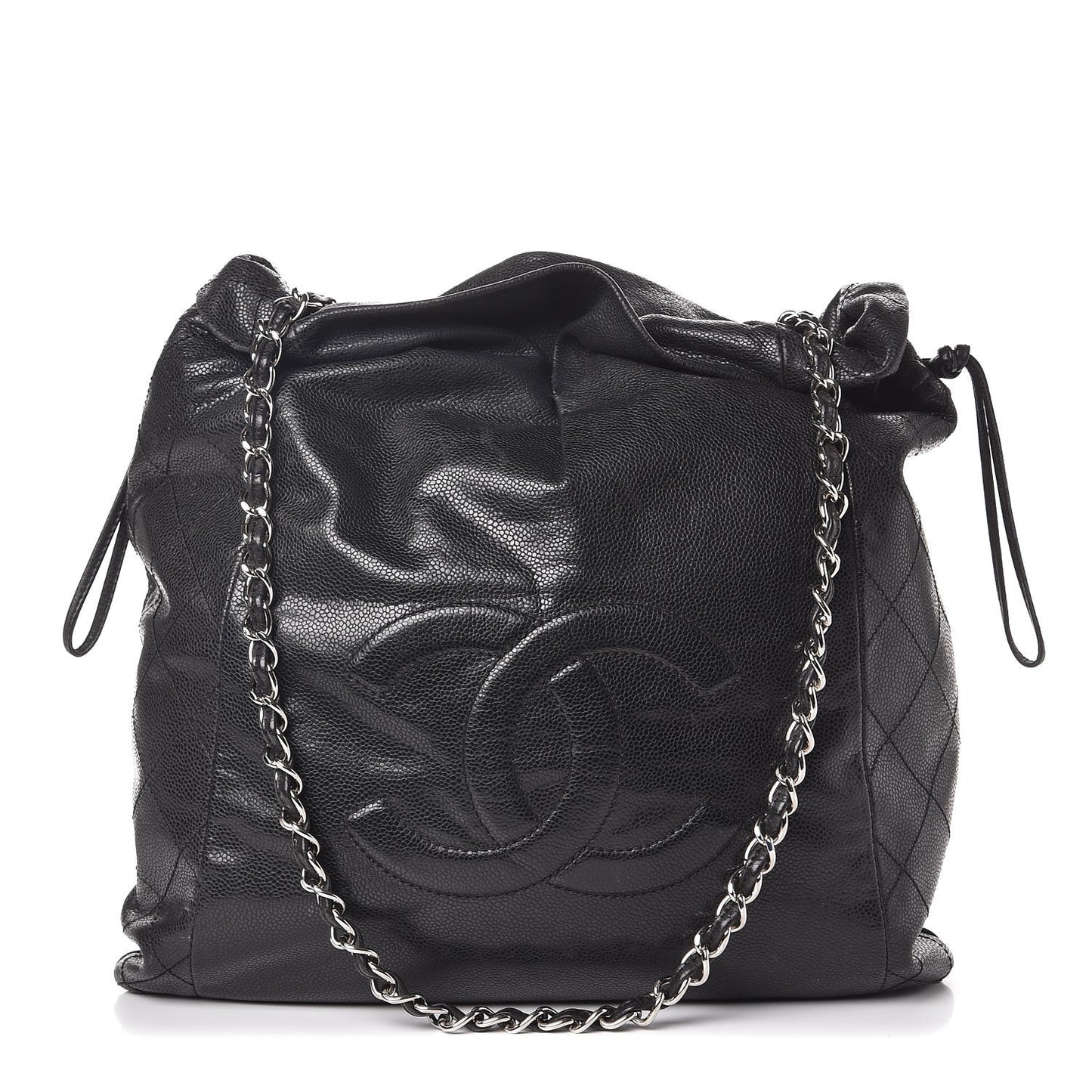 Caviar 31 Drawstring Tote Black