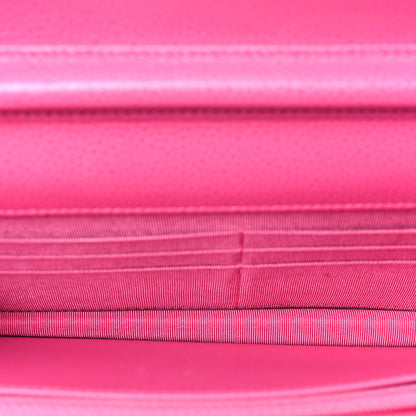 Chanel Caviar Quilted Wallet on Chain WOC Fuchsia 5 of 8