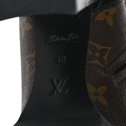 Louis Vuitton Patent Calfskin Monogram Star Trail Ankle Boots 40 Black 6 of 8