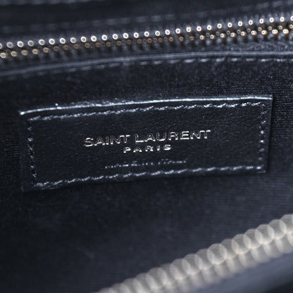 Saint Laurent Calfskin Y Quilted Monogram Medium Loulou Chain Satchel Black 6 of 9