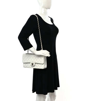 Chanel Caviar Quilted Medium Double Flap White 2 of 11
