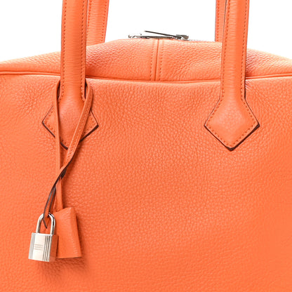 Hermes Taurillon Clemence Victoria II 35 Orange 8 of 11
