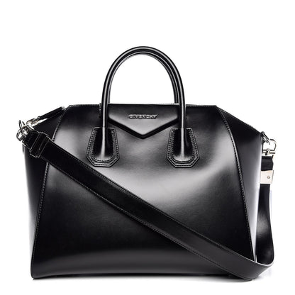 Givenchy Shiny Lord Calfskin Medium Antigona Black 1 of 7