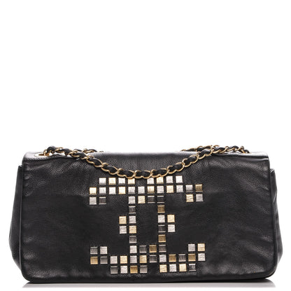 Chanel Grained Calfskin Metal Mosaic Flap Black 1 of 7