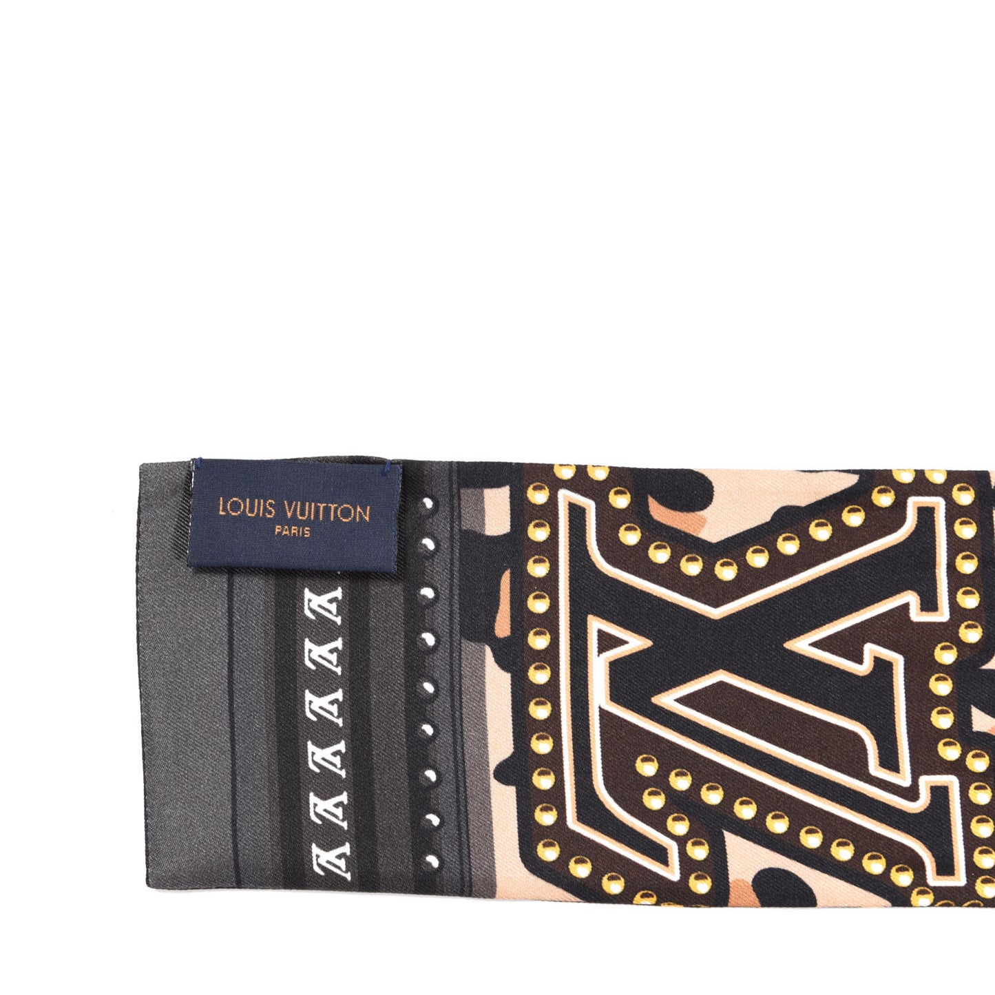 Silk Monogram LV World Bandeau Brown
