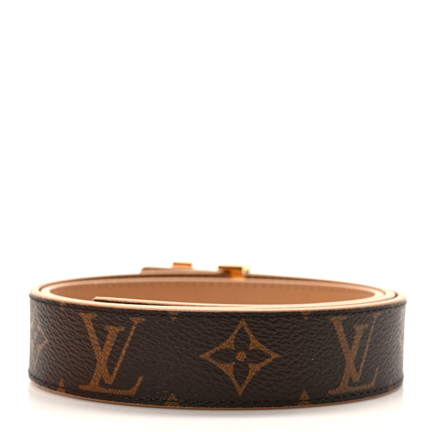 Louis Vuitton Monogram Calfskin 30mm LV Initiales Reversible Belt 85/34 Arizona 2 of 4
