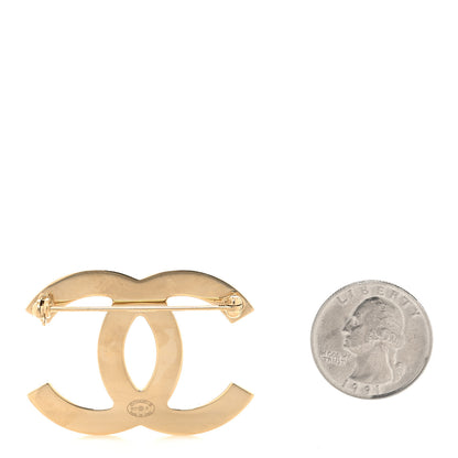 Chanel Metal CC Brooch Light Gold 2 of 4