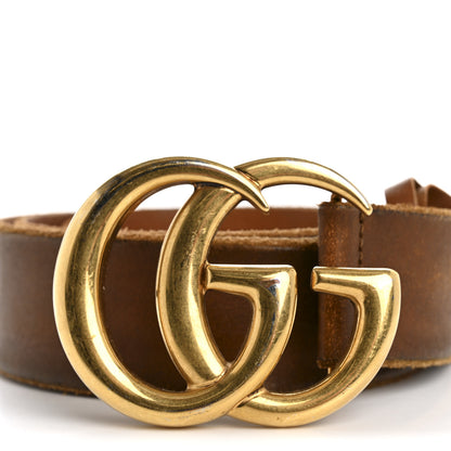 Gucci Faded Calfskin Double G 40mm Belt 80 32 Cuir 6 of 7