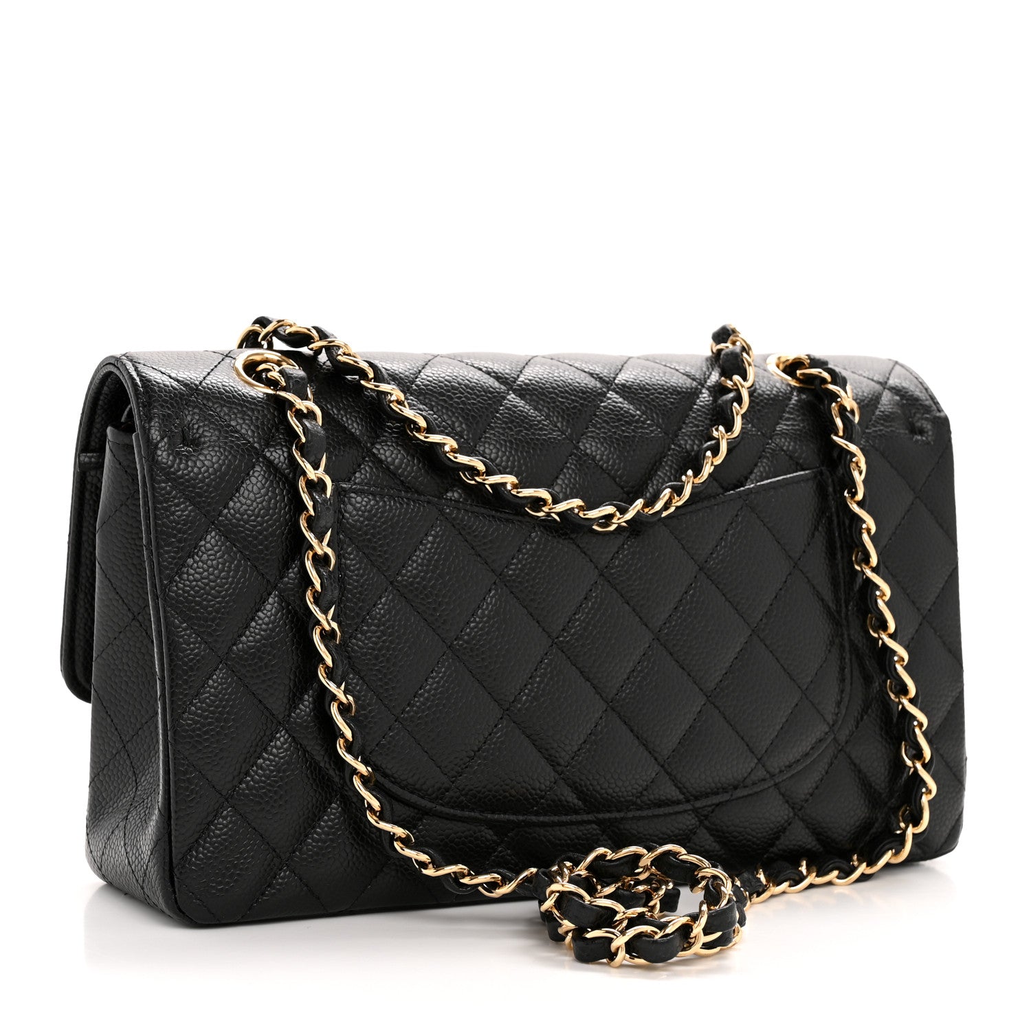 Chanel Caviar Quilted Medium Double Flap Black 3 of 13
