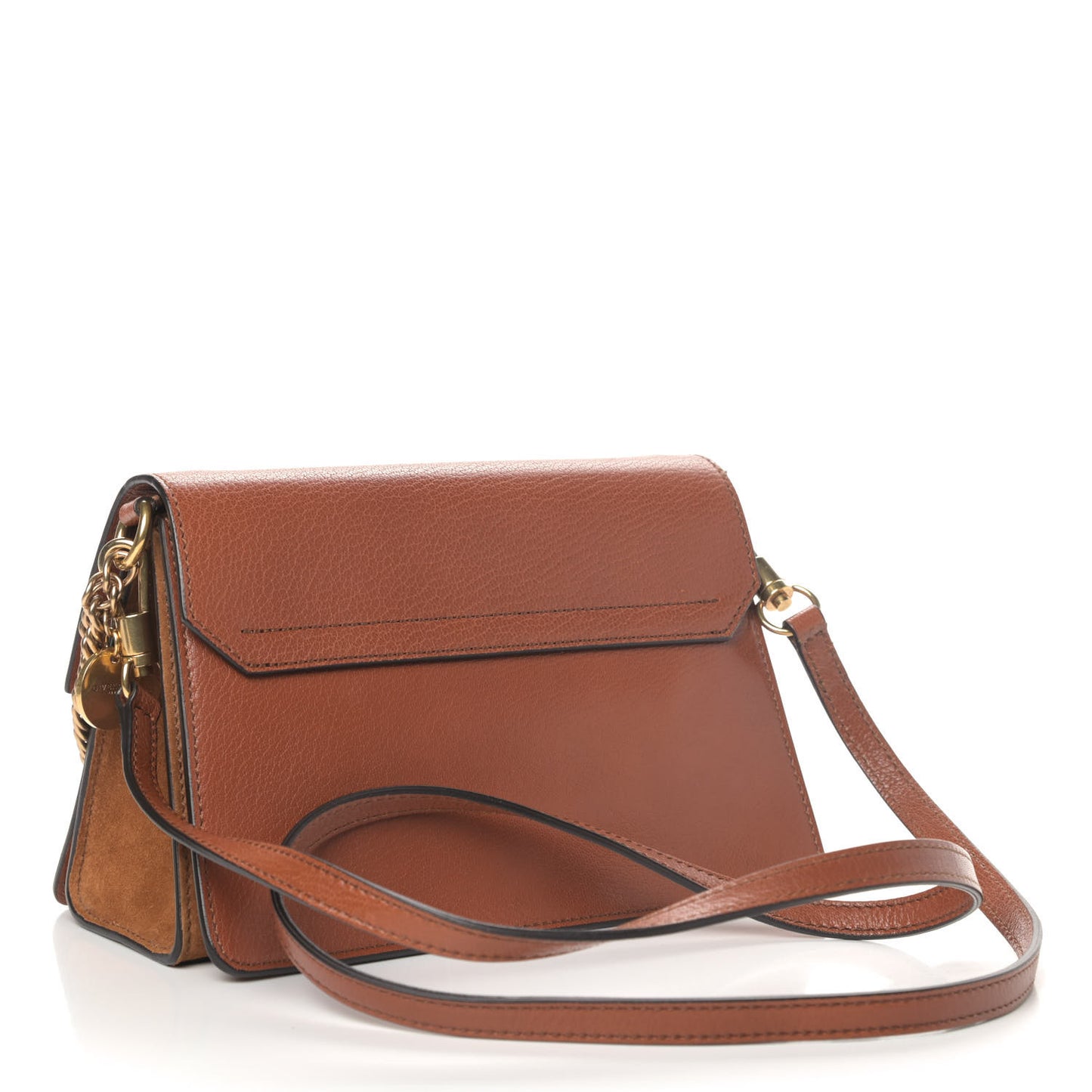 Goatskin Small GV3 Shoulder Bag Chestnut