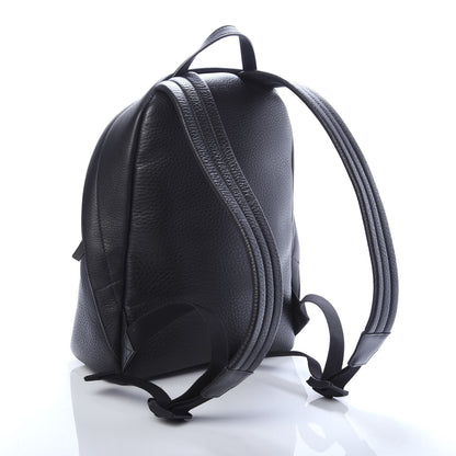 Balenciaga Smooth Calfskin Logo Small Everyday Backpack Black White 2 of 10