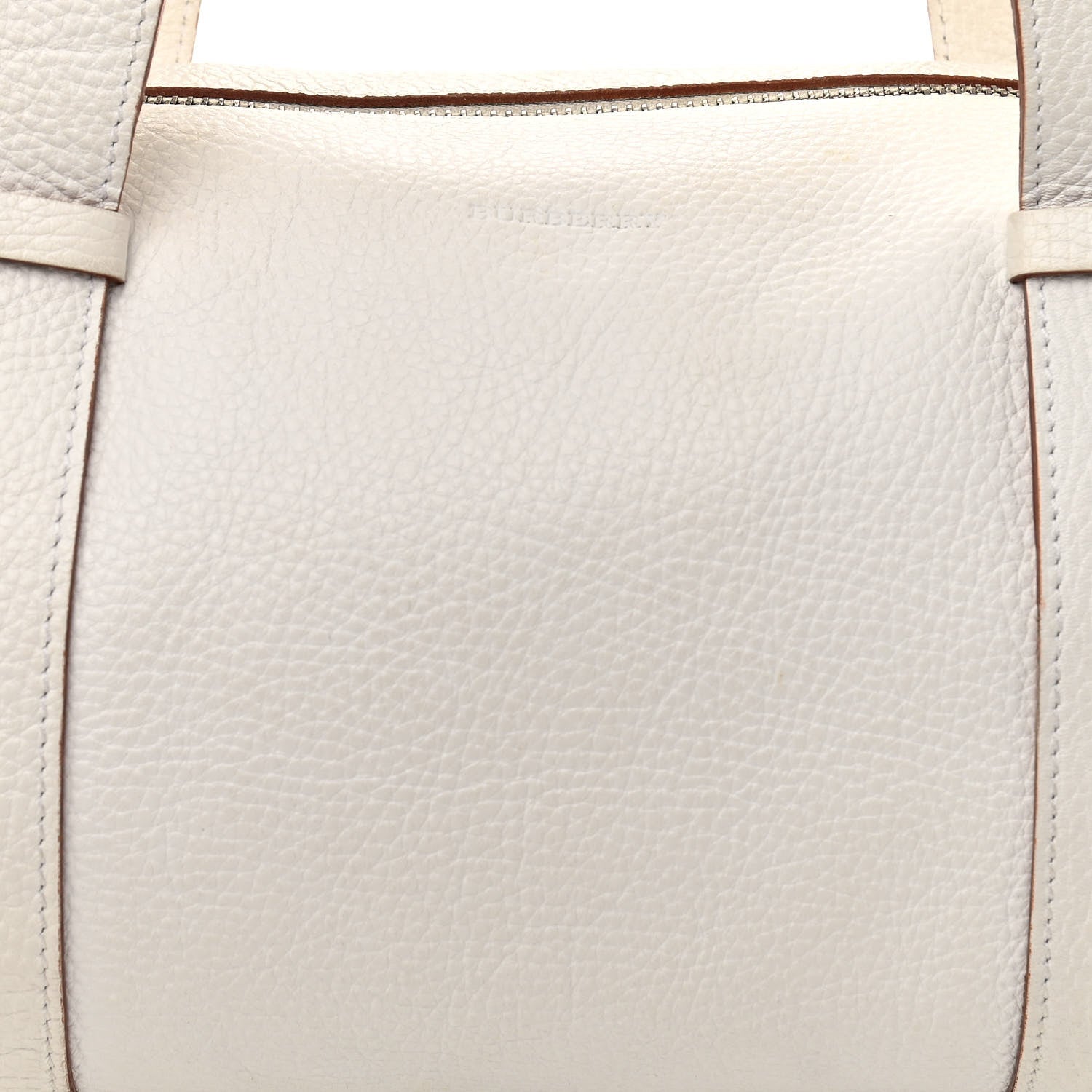 Burberry Calfskin Barrel Bag White 9 of 13