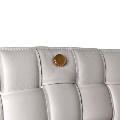 Bottega Veneta Lambskin Maxi Intreccio Padded Chain Cassette Crossbody Bag White 11 of 15