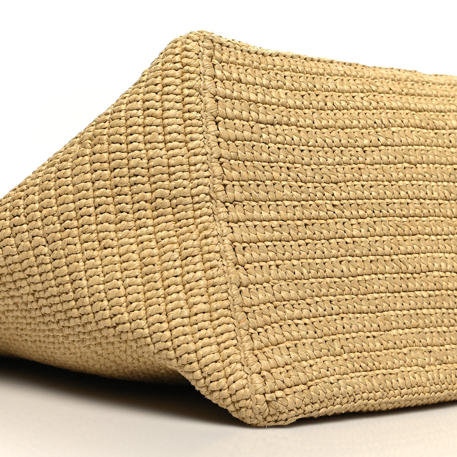 Saint Laurent Raffia Logo Tote Naturel 8 of 9