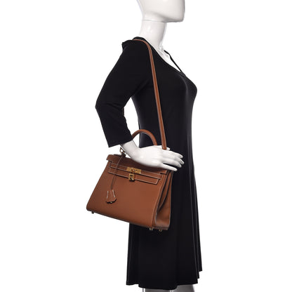 Hermes Togo Kelly Retourne 28 Gold 2 of 41
