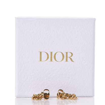 Christian Dior Danseuse Etoile Chain Earrings Gold 5 of 5