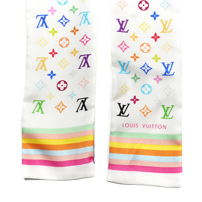 Louis Vuitton Silk Monogram Multicolor Bandeau White 4 of 4