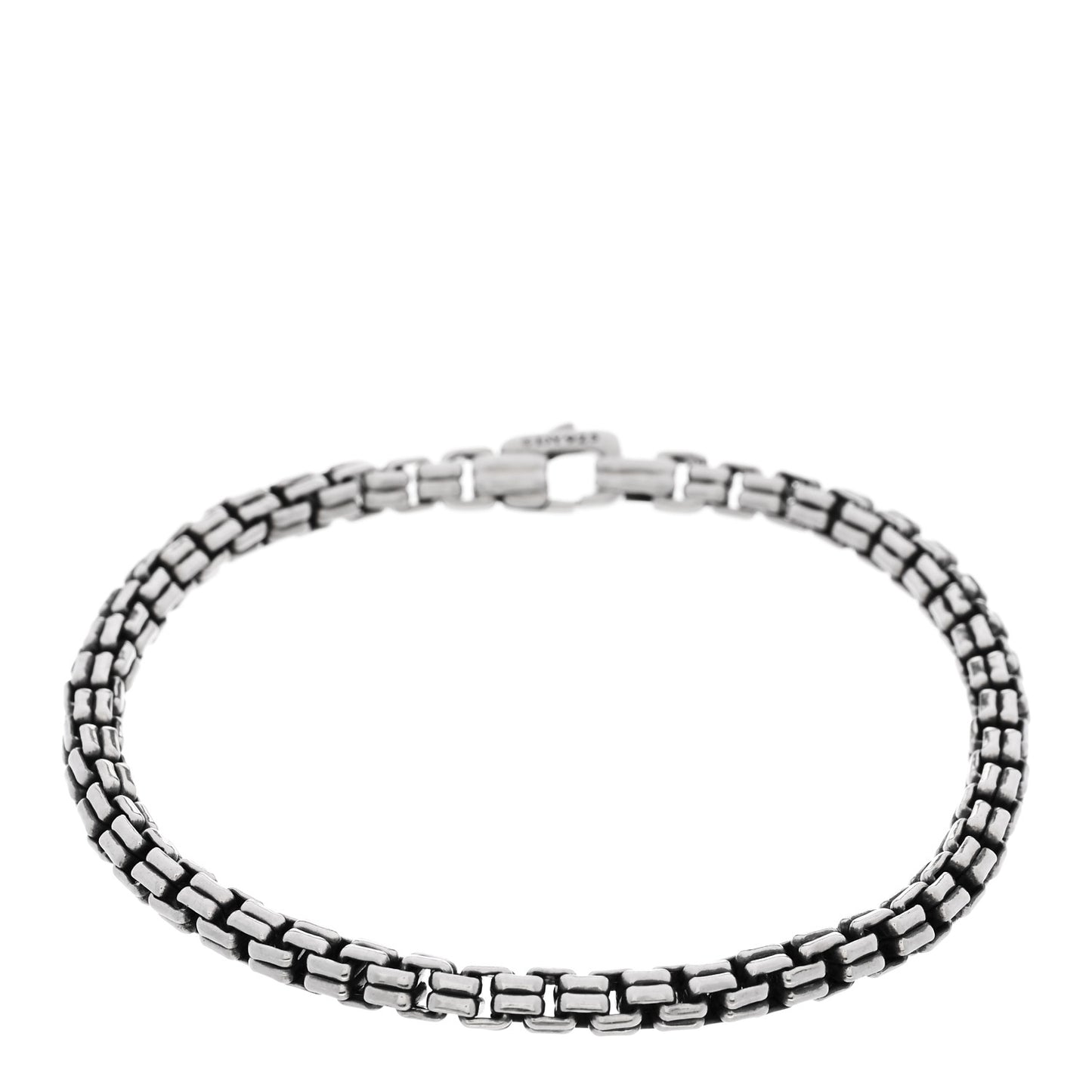 Sterling Silver 4mm Double Box Chain Bracelet