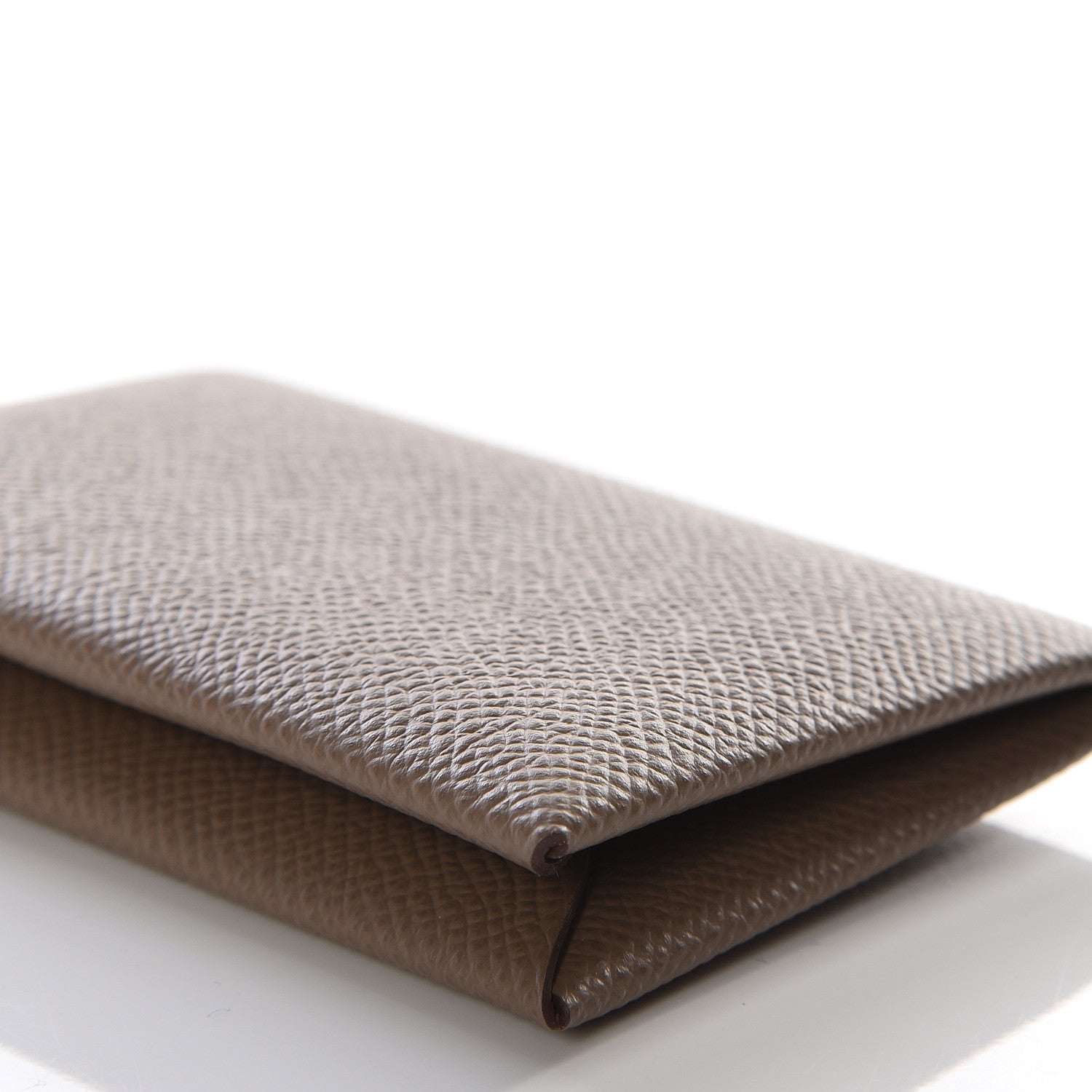 Hermes Epsom Calvi Card Case Etoupe 6 of 8