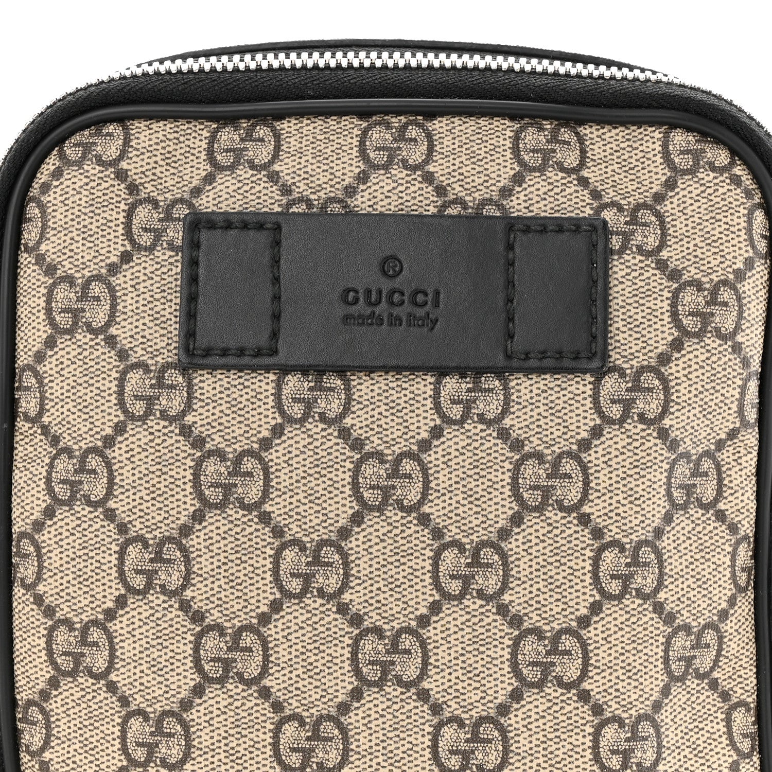 Gucci GG Supreme Monogram Web Belt Bag Black 12 of 18