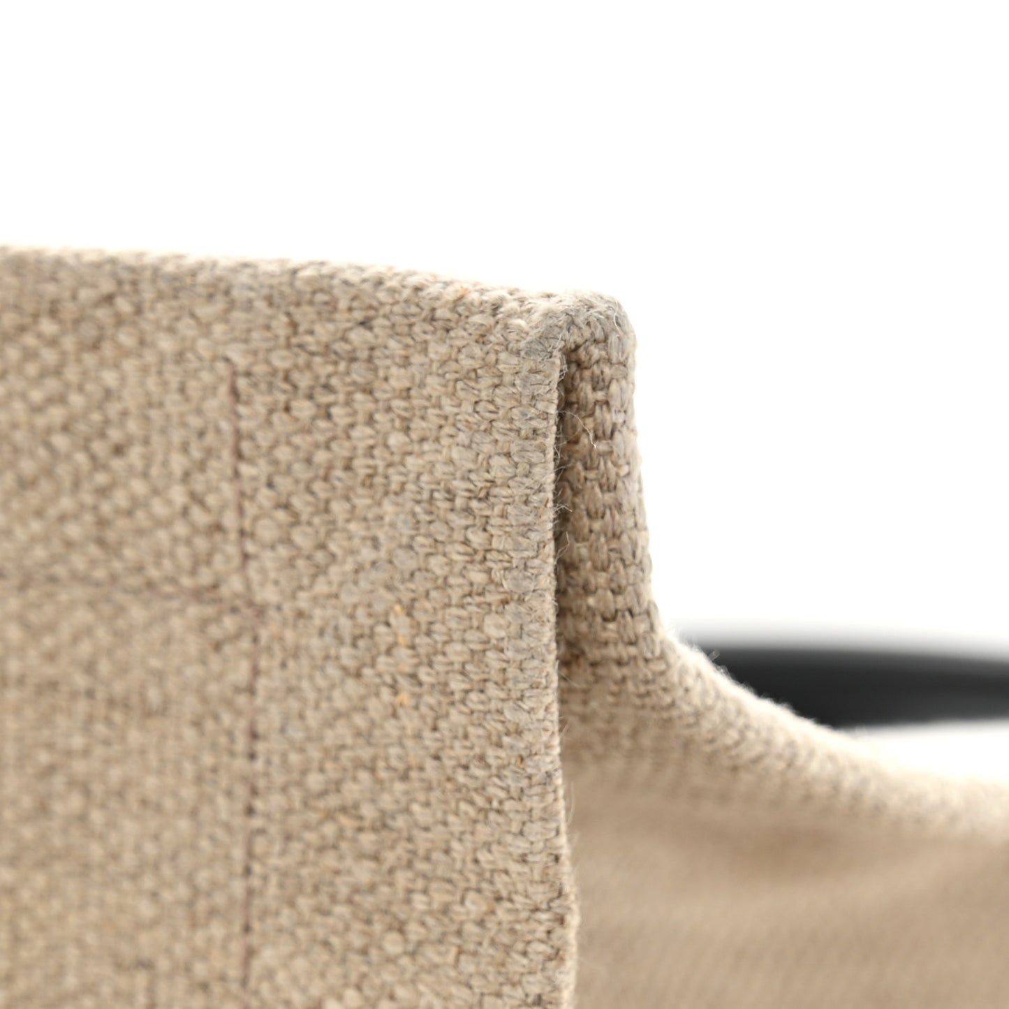 Linen Calfskin Small Rive Gauche Tote Optic White