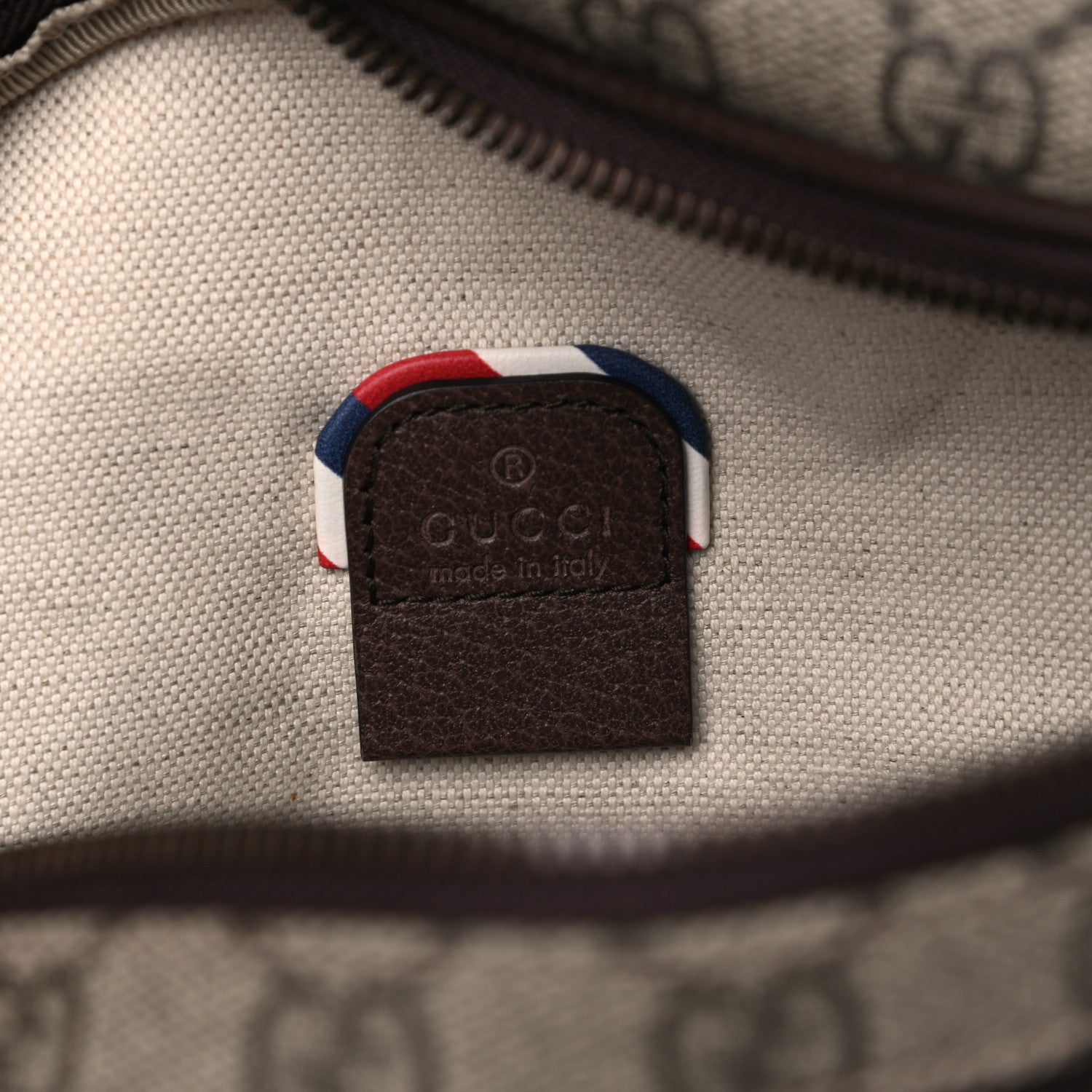 Gucci GG Supreme Monogram Courrier Belt Bag Beige New Acero 7 of 12