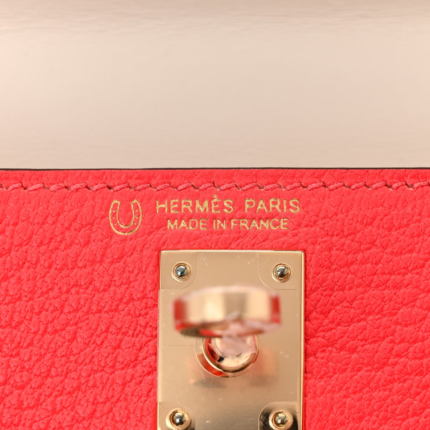 Chevre Mysore Horseshoe Mini Kelly Sellier 20 Rose Texas Nata