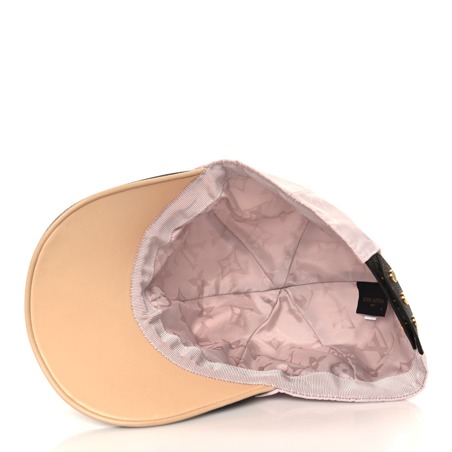 Polyester Silk Monogram LV Get Ready Cap M Pink