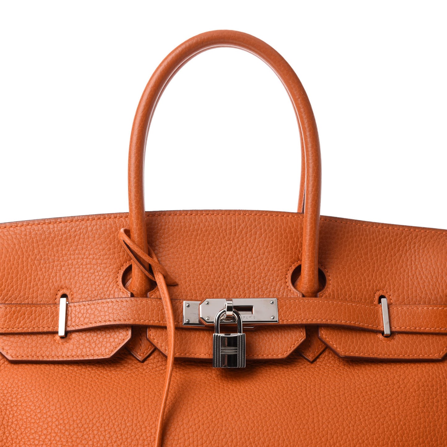 Taurillon Clemence Birkin 35 Orange