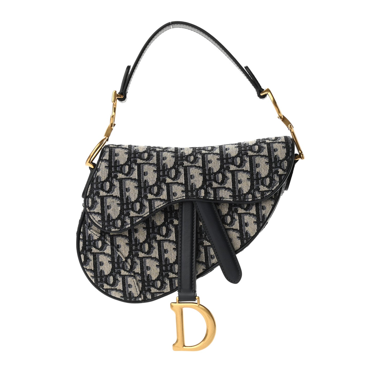 Oblique Mini Saddle Bag Blue