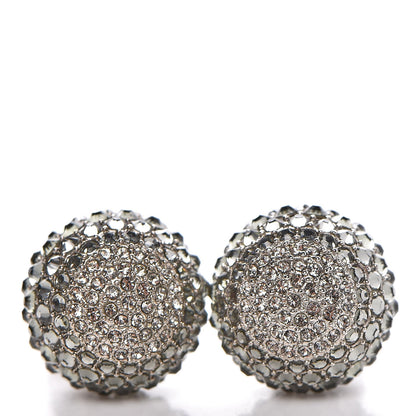 Christian Dior Crystal Mise En Dior Tribal Earrings Grey Pink 5 of 5