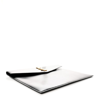 Saint Laurent Smooth Shiny Calfskin Monogram Uptown Baby Pouch Black 4 of 9