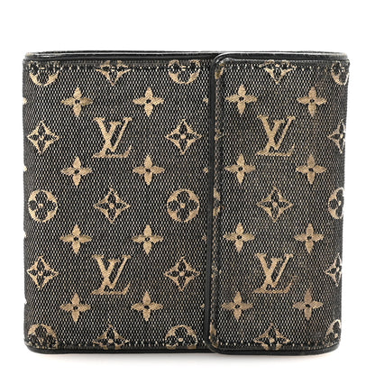 Louis Vuitton Mini Lin Compact Wallet Blue 1 of 6