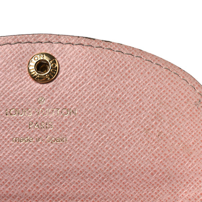Louis Vuitton Damier Ebene Rosalie Coin Purse Rose Ballerine 7 of 9
