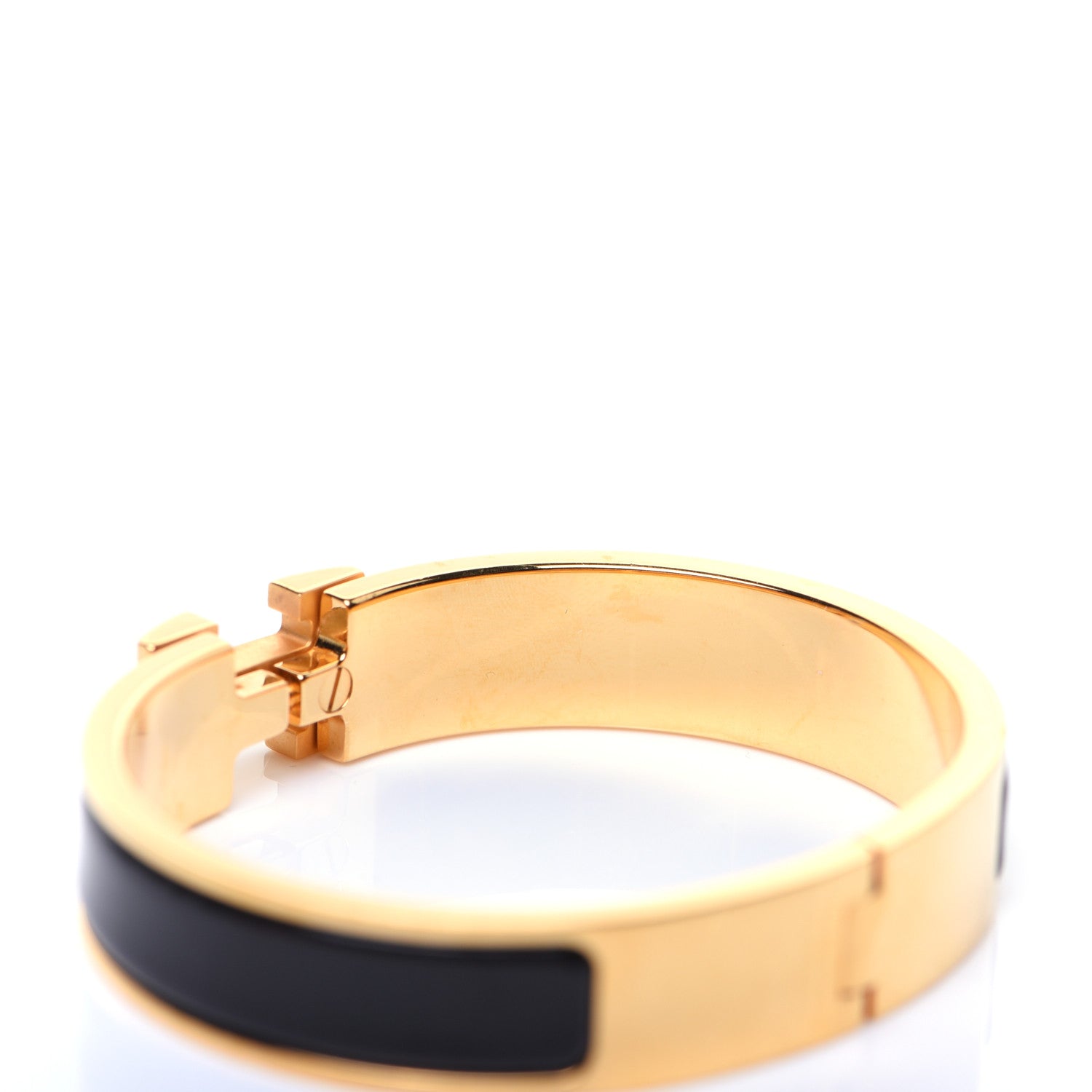 Hermes Enamel Narrow Clic Clac H Bracelet PM Black 5 of 6