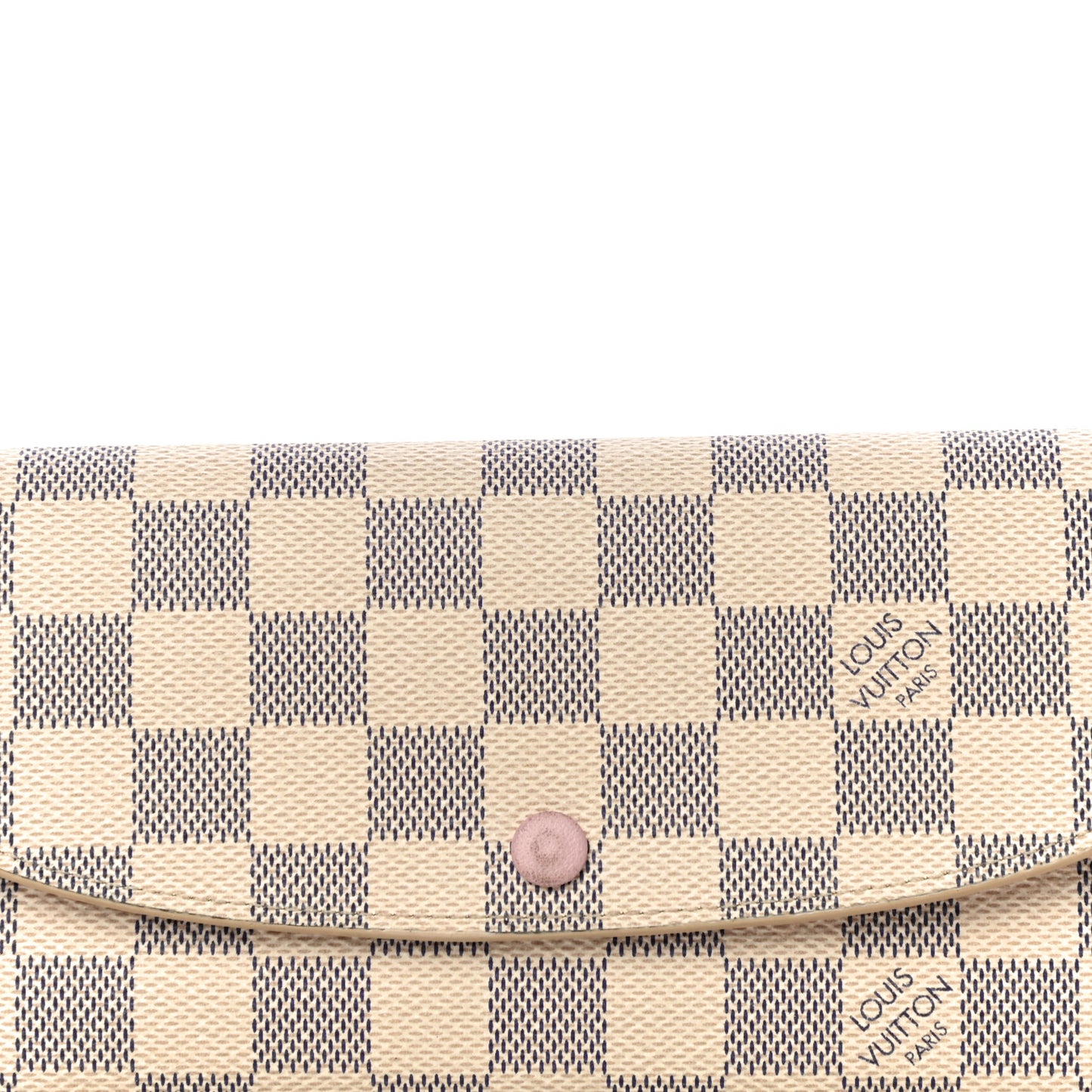 Damier Azur Emilie Wallet Rose Ballerine