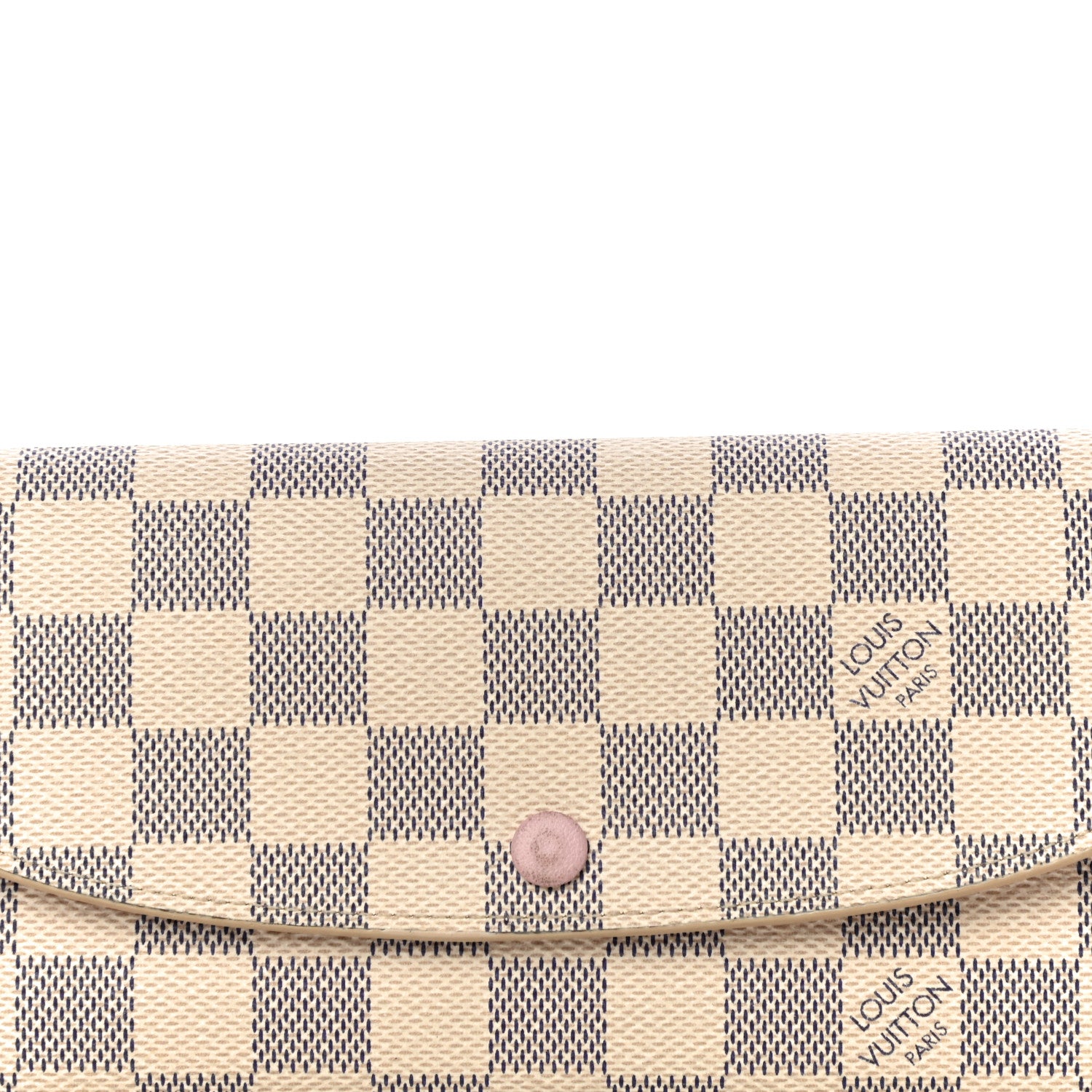 Louis Vuitton Damier Azur Emilie Wallet Rose Ballerine 7 of 15