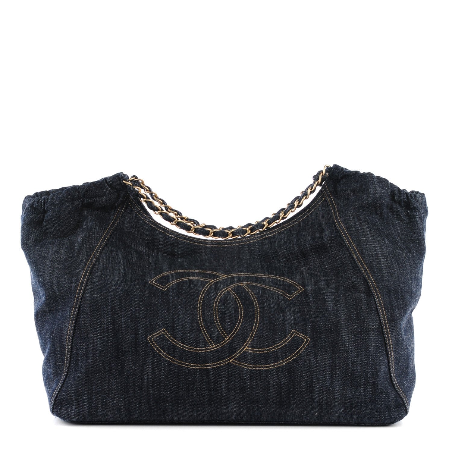 Chanel Denim Coco Cabas Tote Blue 1 of 7