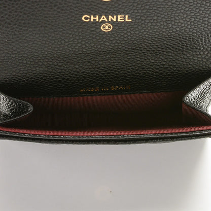 Chanel Caviar Quilted Flap Card Holder Black 5 of 8