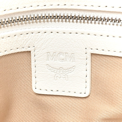 MCM Nappa Studded Medium Skyoptic Roboter Pouch White Multicolor 7 of 9