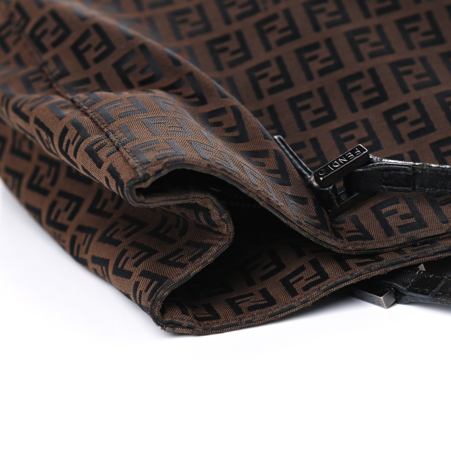 Fendi Zucchino Small Tote Tobacco 12 of 14