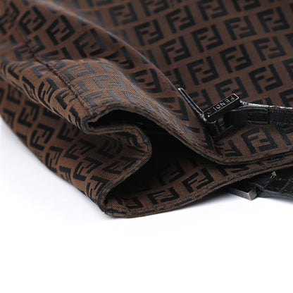 Fendi Zucchino Small Tote Tobacco 12 of 14
