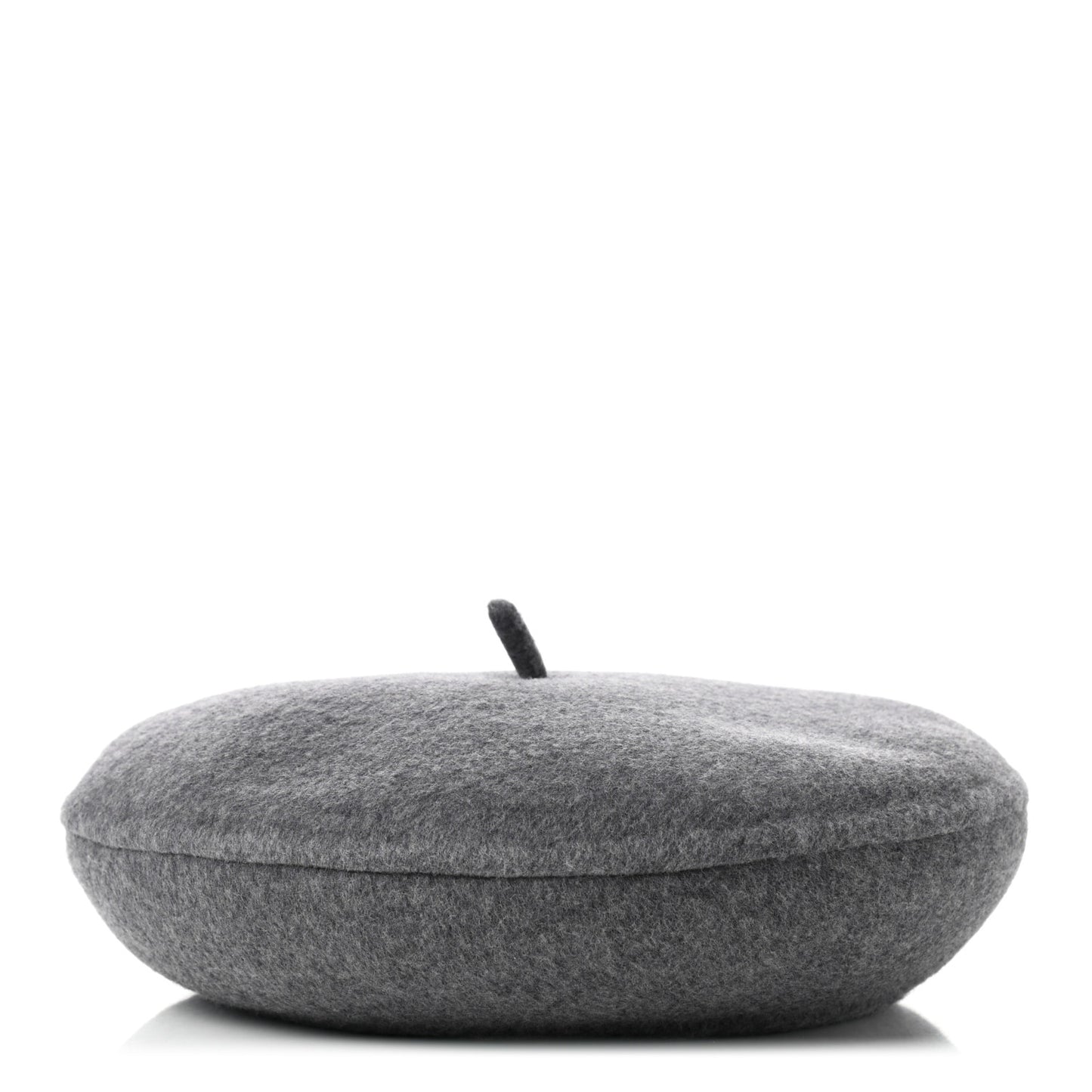 Wool Oblique Reversible Chic Beret 58 Gray