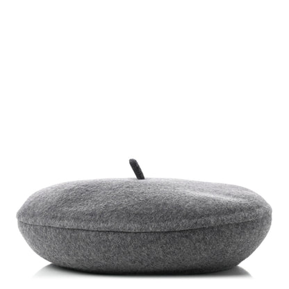 Christian Dior Wool Oblique Reversible Chic Beret 58 Gray 1 of 8