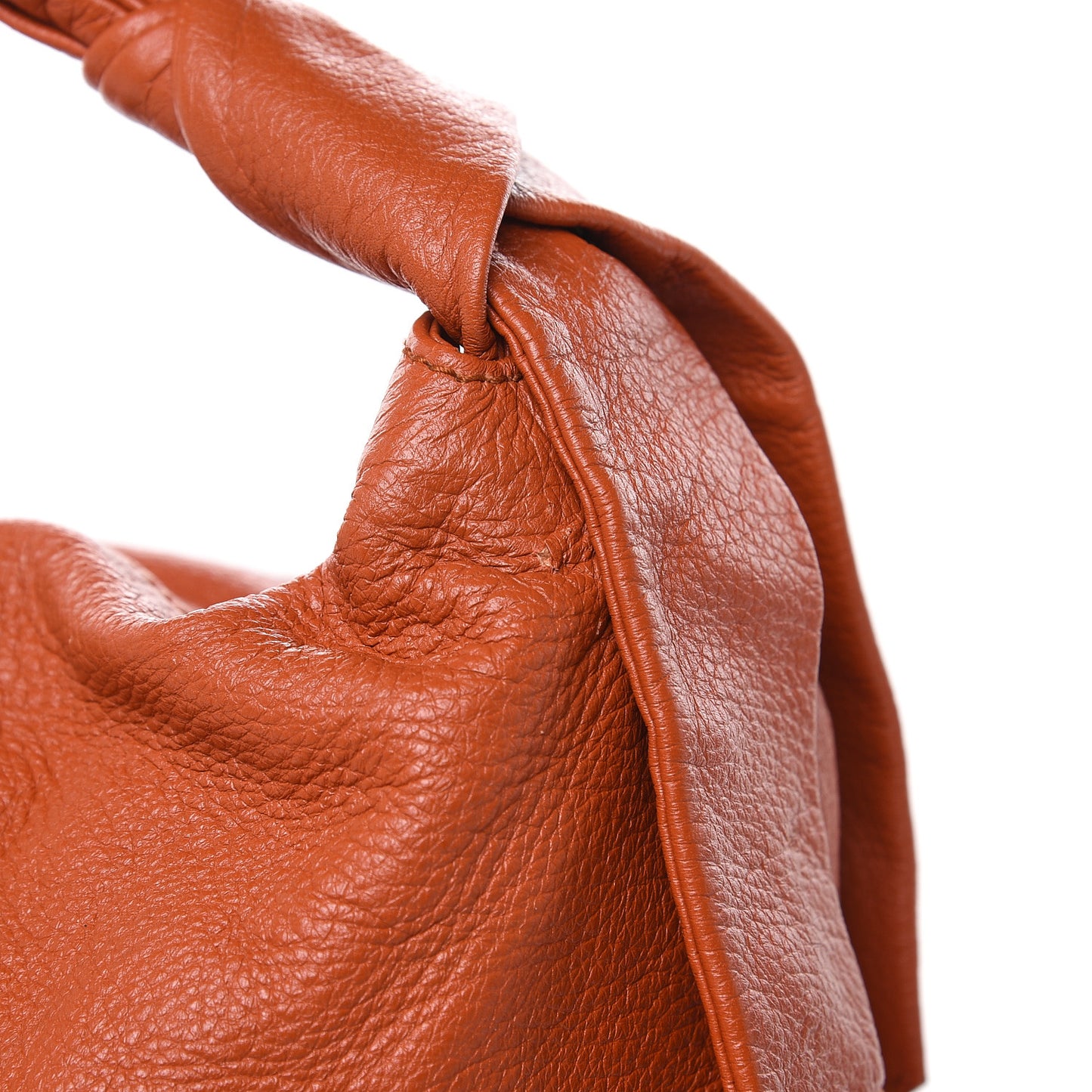 Pebbled Calfskin Medium Jungle Hobo Dark Orange