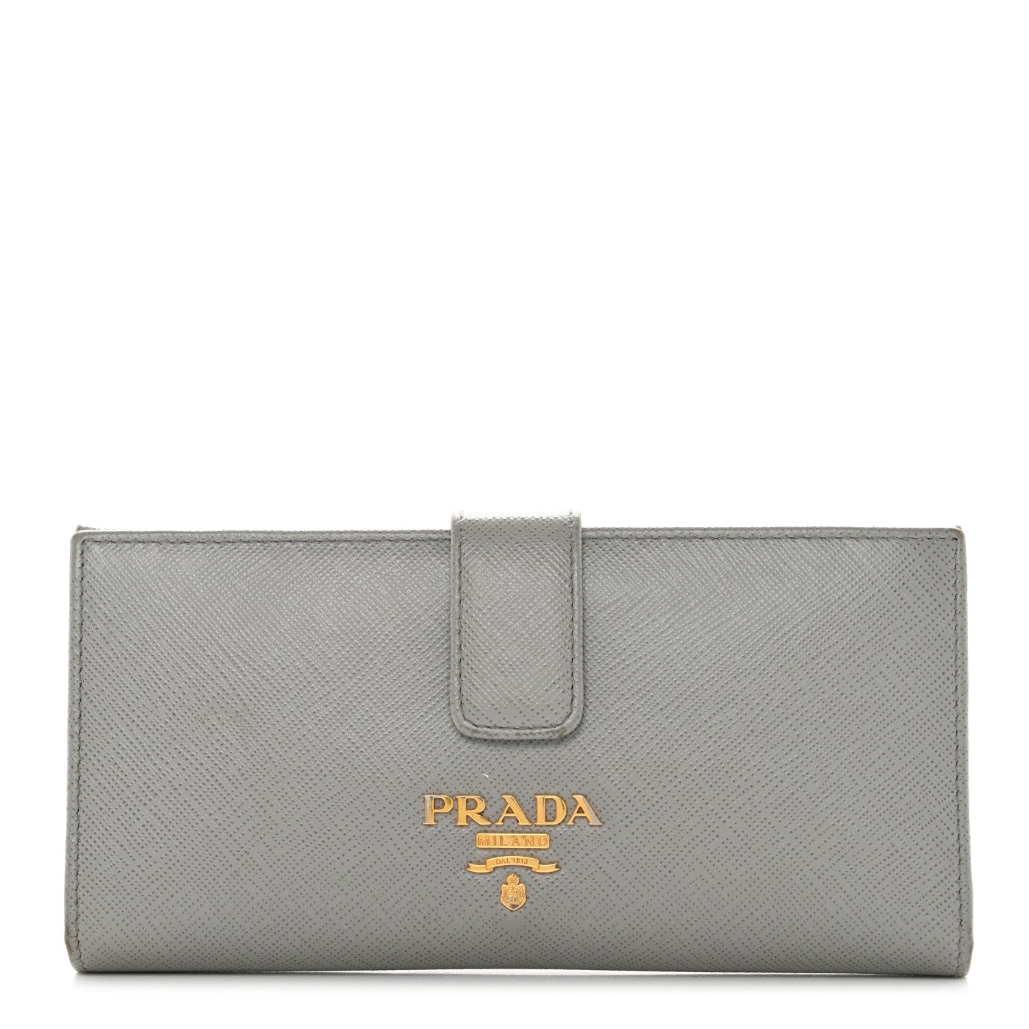 Prada Saffiano Metal Continental Flap Wallet Nube 1 of 8