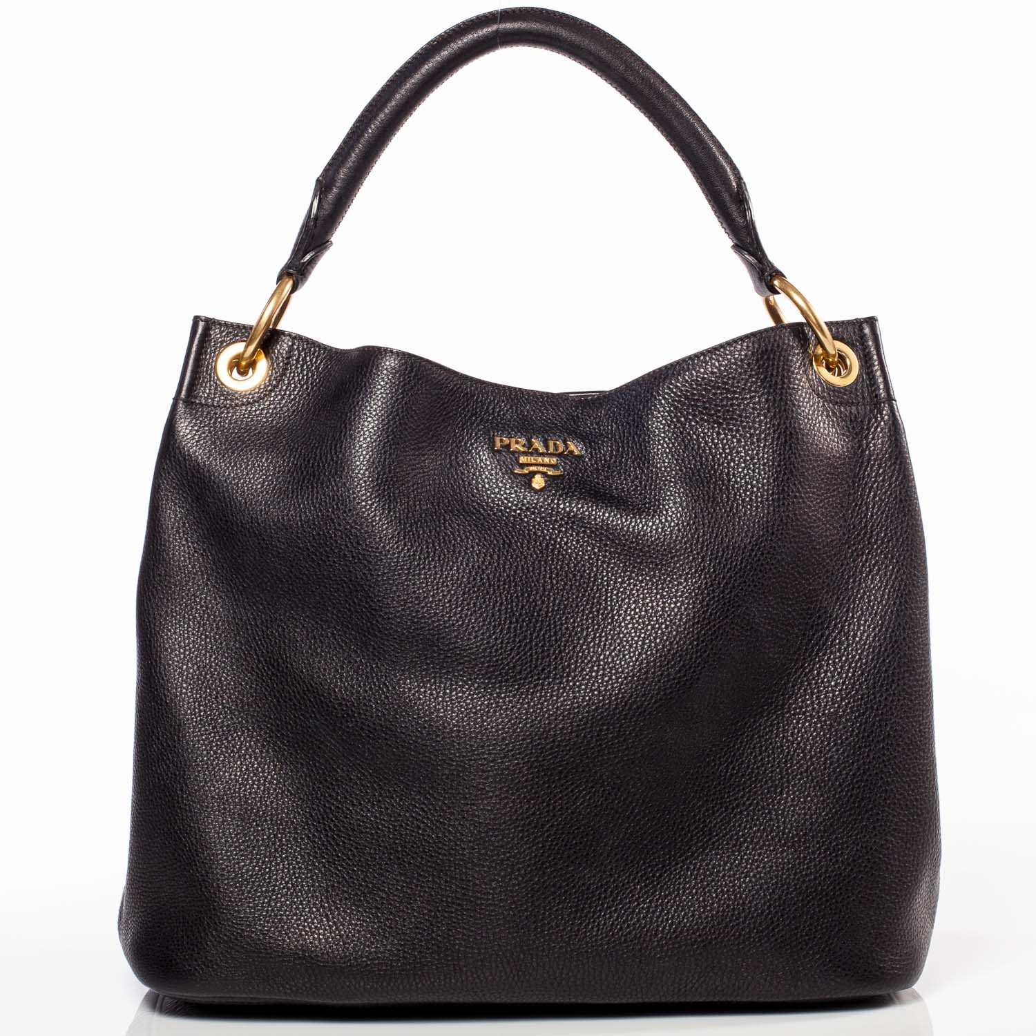 Prada Vitello Daino Hobo Nero Black 1 of 9