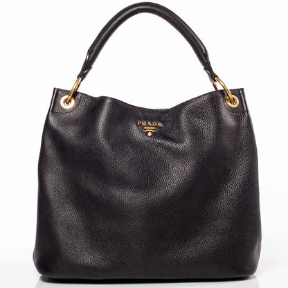 Prada Vitello Daino Hobo Nero Black 1 of 9